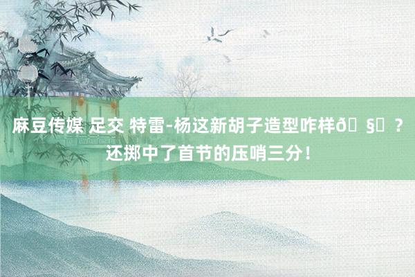 麻豆传媒 足交 特雷-杨这新胡子造型咋样🧔？还掷中了首节的压哨三分！